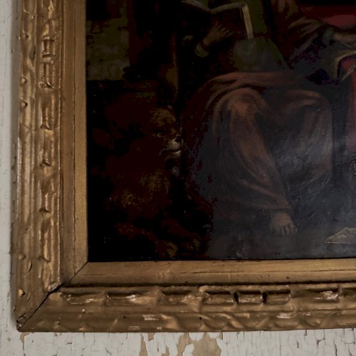 Huile sur cuivre XVIIe représentant saint Jérôme A5503