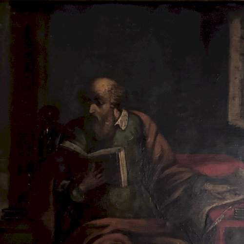 Huile sur cuivre XVIIe représentant saint Jérôme A5503