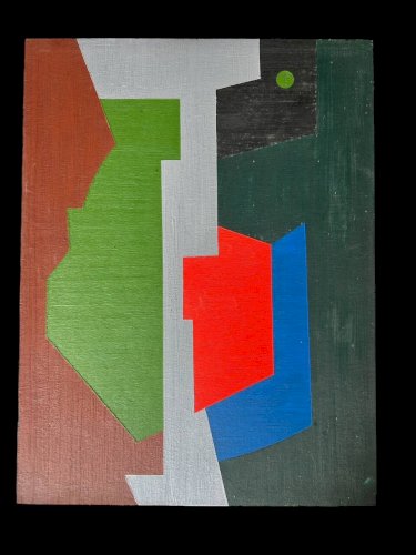 huile sur panneau double face
