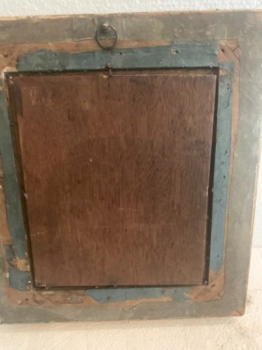 Huile sur panneau " La scène familiale "XIX siècle