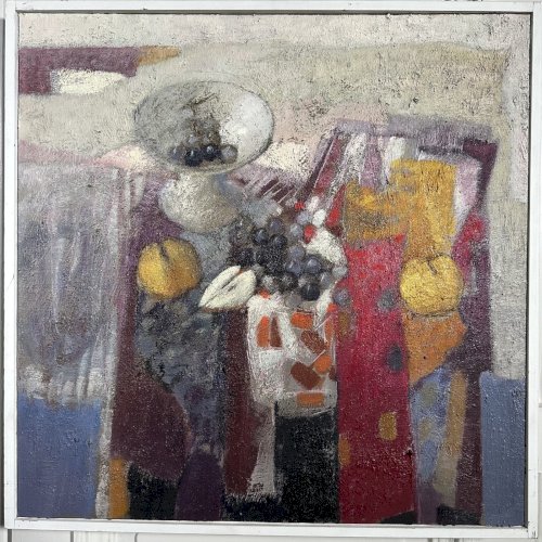 Huile sur panneau nature morte aux fruits par Ange Tomaselli XXe L9611