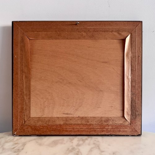 Huile sur panneau par Henri Vollet Bretonne ramassant le foin A5760