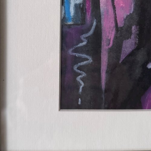 Huile sur papier par Mabris XXIe 2011 intitulée Vague à l'Ame A5739