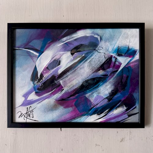 Huile sur papier par Mabris XXIe 2016 intitulée L'Ironie du Sort A5740
