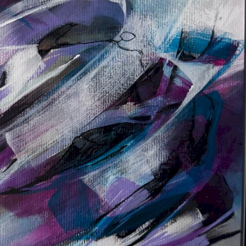 Huile sur papier par Mabris XXIe 2016 intitulée L'Ironie du Sort A5740