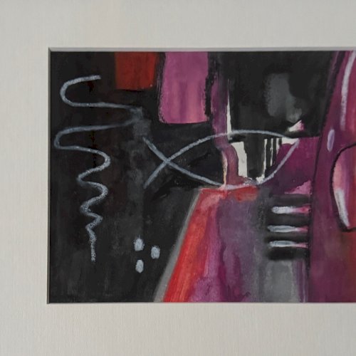 Huile sur papier par Mabris XXIe intitulée Carpe Diem A5738