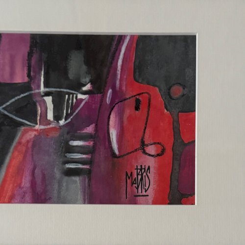 Huile sur papier par Mabris XXIe intitulée Carpe Diem A5738