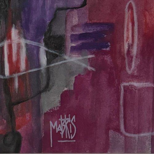 Huile sur papier par Mabris XXIe intitulée Immersion A5737