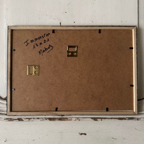 Huile sur papier par Mabris XXIe intitulée Immersion A5737