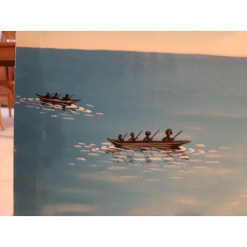 Huile sur Toile Africaine ( Cote dIvoire) signée SAGNO