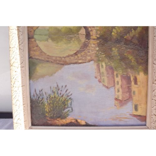 Huile sur Toile Barot Année 70 / 80 Gardonne (24 )