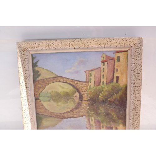 Huile sur Toile Barot Année 70 / 80 Gardonne (24 )