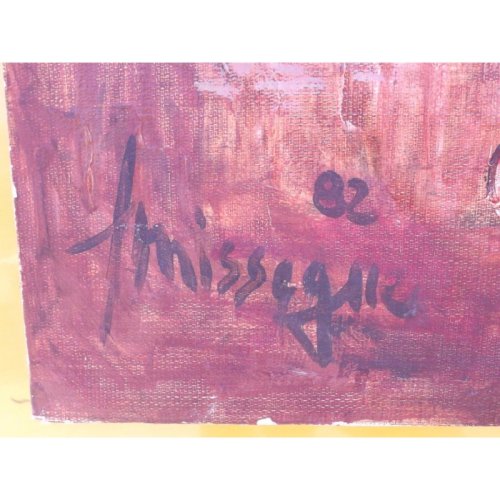 Huile sur toile «CIRQUE» Missègue 82