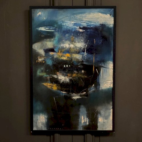 Huile sur toile composition moderne par Susandoi L8318