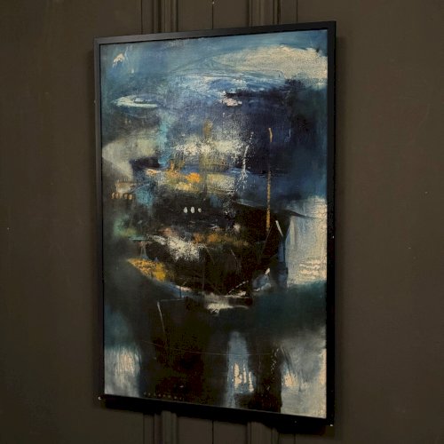 Huile sur toile composition moderne par Susandoi L8318