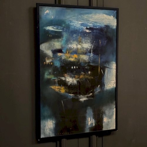 Huile sur toile composition moderne par Susandoi L8318