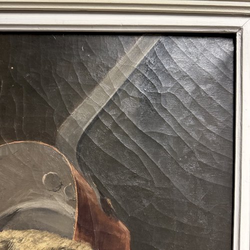 Huile sur toile nature morte au gibier par Georges Levreau fin XIXe L9601