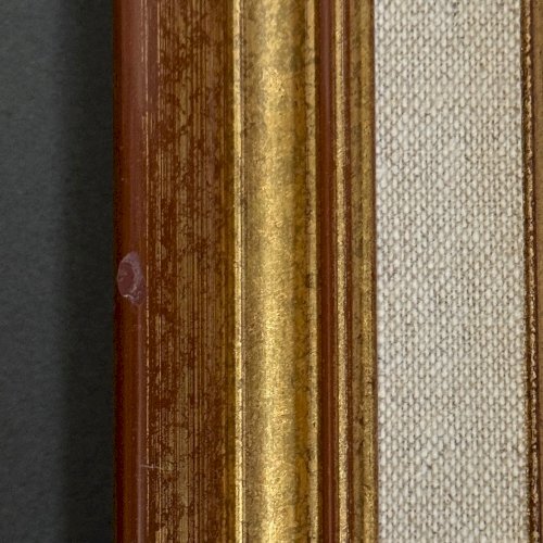 Huile sur toile nature morte aux fleurs par M. Brochard XXe A5857