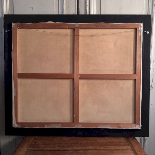 Huile sur toile nature morte aux tournesols par P.  Sorrol XXe A5754