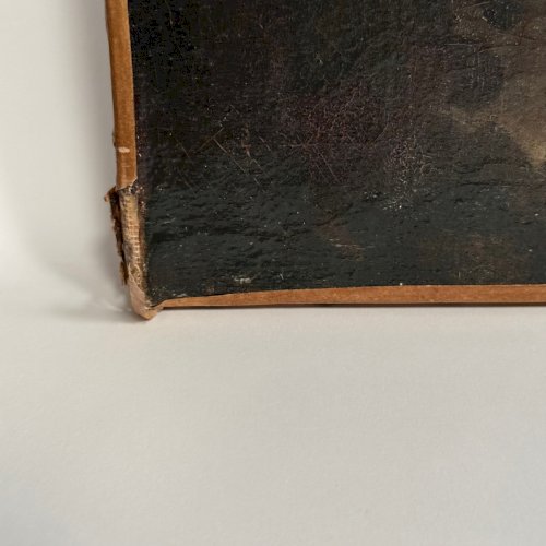 Huile sur toile par Devaux nature morte au lièvre et aux fleurs 1873 L9225