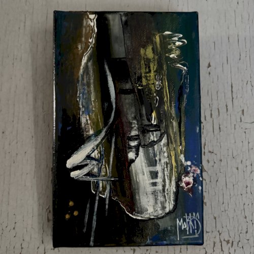 Huile  sur toile par Mabris XXIe intitulée Projection A5732
