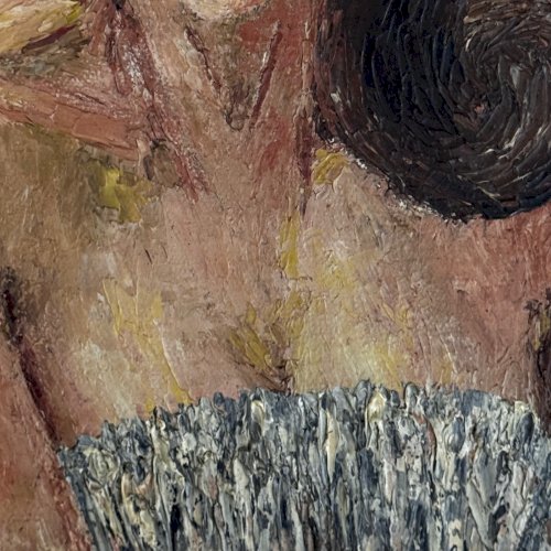 Huile sur toile par Véronique Fini portrait de femme A5747