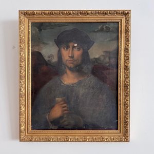 Huile sur toile reprise de Francesco Francia Evangelista Scappi XVIe A5761
