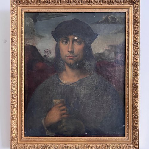 Huile sur toile reprise de Francesco Francia Evangelista Scappi XVIe A5761