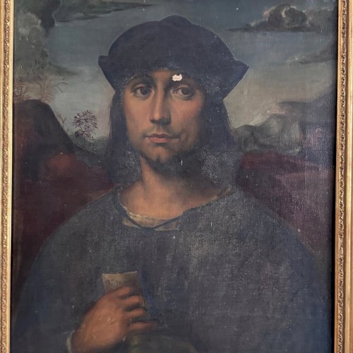 Huile sur toile reprise de Francesco Francia Evangelista Scappi XVIe A5761