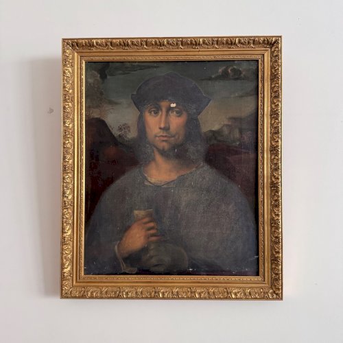 Huile sur toile reprise de Francesco Francia Evangelista Scappi XVIe A5761