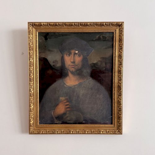 Huile sur toile reprise de Francesco Francia Evangelista Scappi XVIe A5761