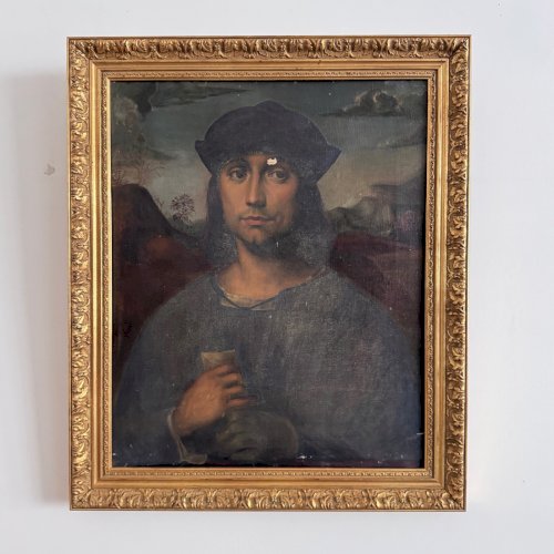 Huile sur toile reprise de Francesco Francia Evangelista Scappi XVIe A5761