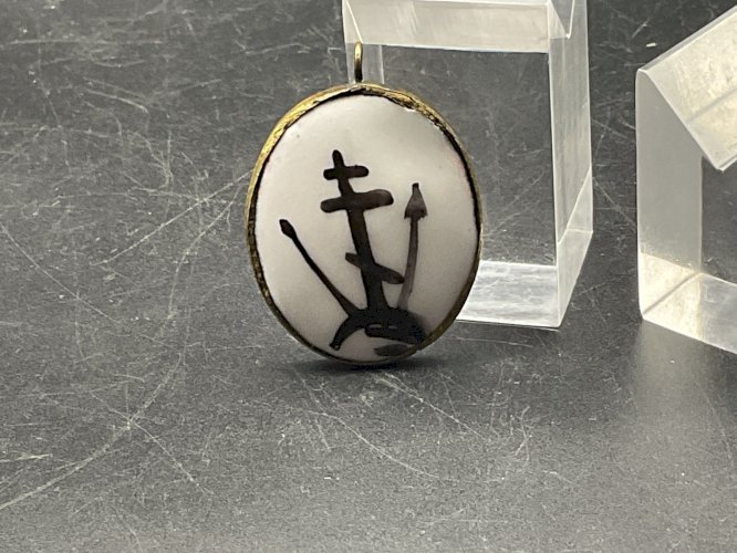 icone de voyage Pendentif Email  recto/verso Russie XVIII-XIX EME