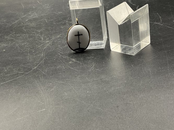 icone de voyage Pendentif Email  recto/verso Russie XVIII-XIX EME