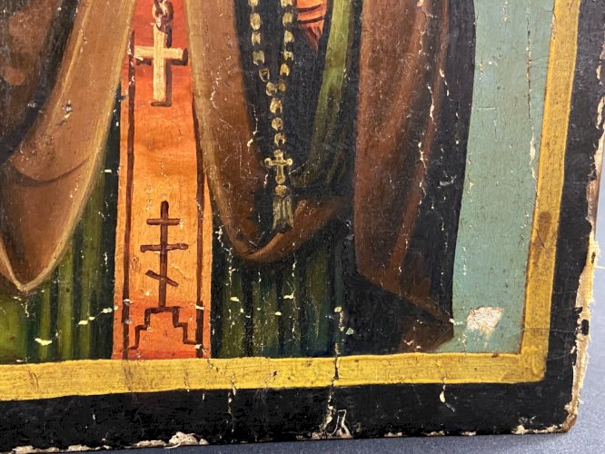 Icône orthodoxe grecque représentant Sainte Paraskevi XIXe