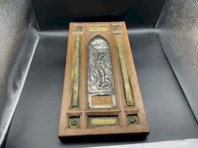 ICON Saint Michael Silver Relief Reliquary