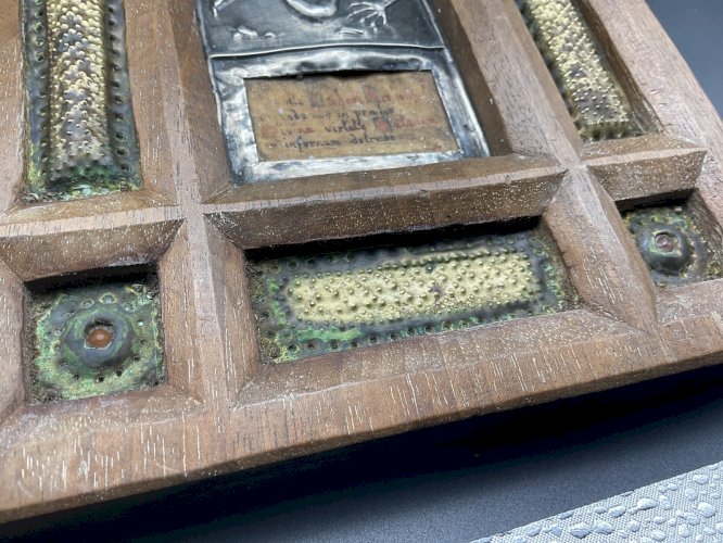 ICÔNE saint Michel  Reliquaire bas relief en argent