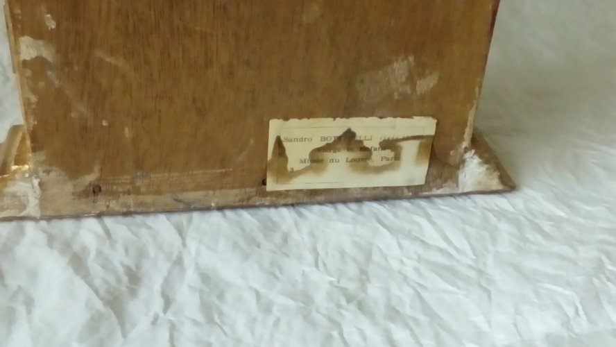 ICÔNE TRYPTIQUE BOIS DORÉ VIERGE ET L'ENFANT S. BOTTIGELLI MUSÉE DU LOUVRE PARIS