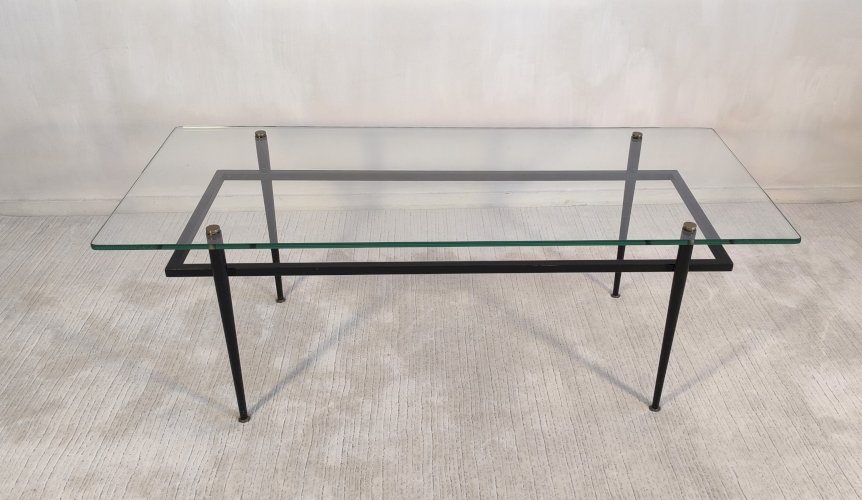Iconique Table basse Roger Le Bihan pour Airborne 1960-70 - Design minimaliste, France 