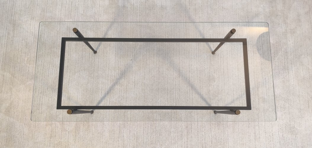 Iconique Table basse Roger Le Bihan pour Airborne 1960-70 - Design minimaliste, France 