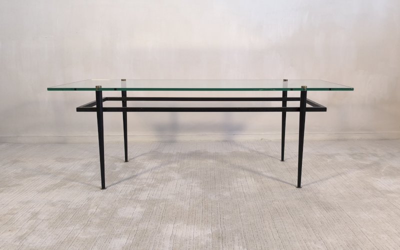 Iconique Table basse Roger Le Bihan pour Airborne 1960-70 - Design minimaliste, France 