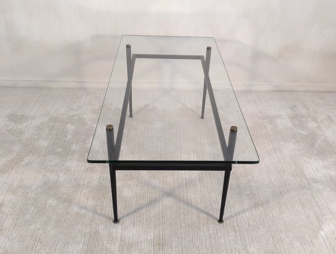 Iconique Table basse Roger Le Bihan pour Airborne 1960-70 - Design minimaliste, France 