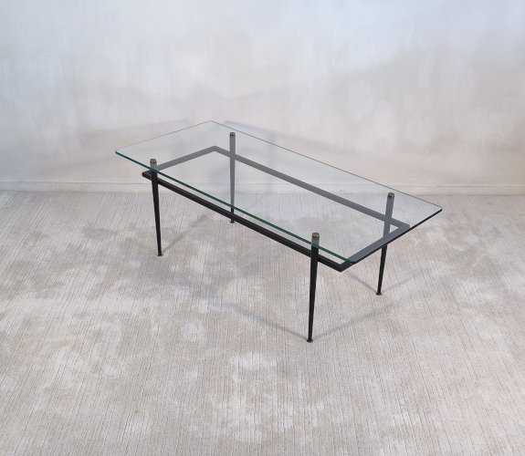Iconique Table basse Roger Le Bihan pour Airborne 1960-70 - Design minimaliste, France 
