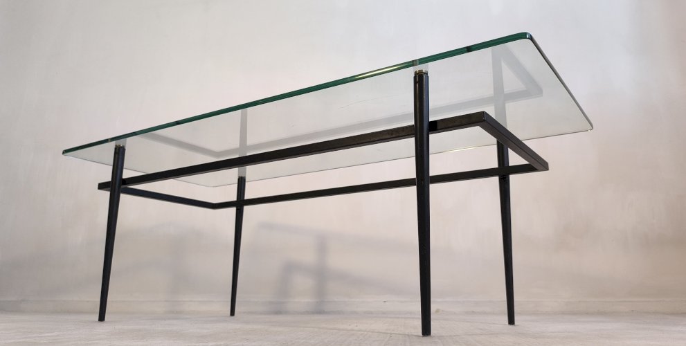 Iconique Table basse Roger Le Bihan pour Airborne 1960-70 - Design minimaliste, France 