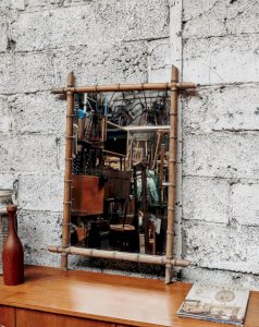 Igor, le grand miroir en bambou N°738