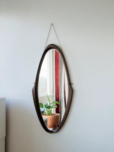 Igor, le grand miroir en teck massif N°844