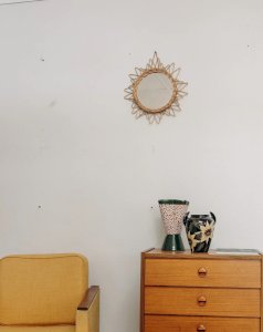 Igor, the rattan mirror No. 814