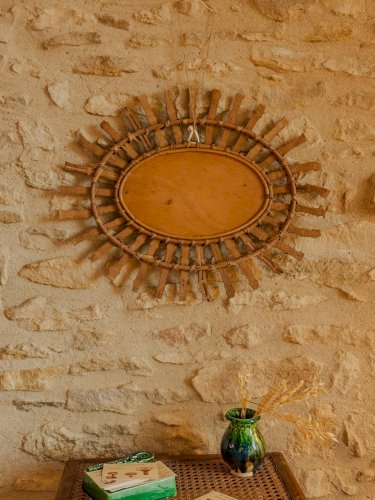 Igor, le miroir en rotin N°867