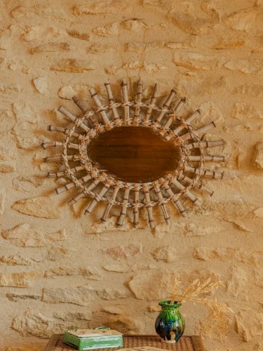 Igor, le miroir en rotin N°867