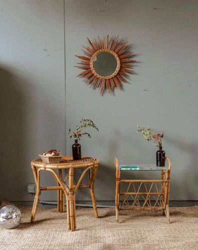 Igor, le miroir en rotin N°891